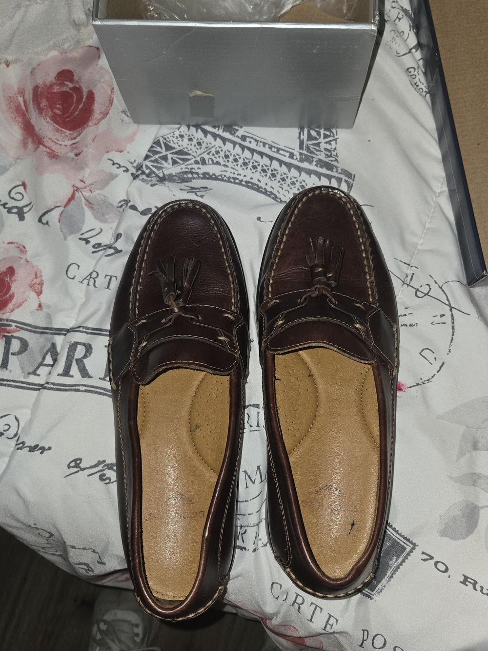 Dockers Men's Dark Brown Leather Tassel Loafers